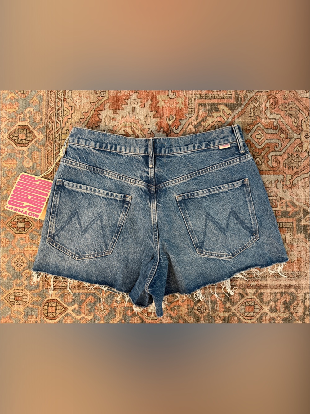 MOTHER Snacks! The Main Course Fray Shorts in Chew Toy Sz 31 - NWT! - Picture 3 of 8